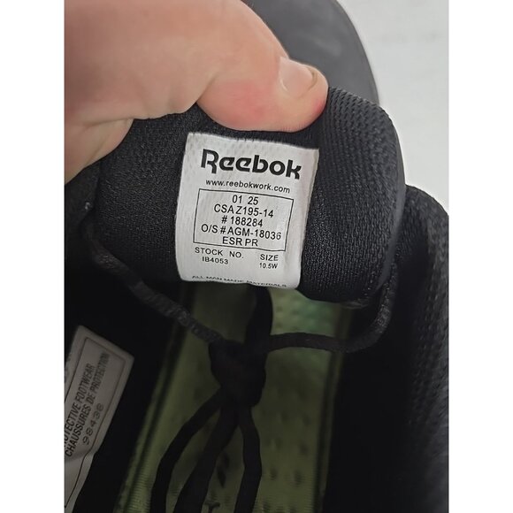 Reebok Work Men’s Sublite Safety Cushion Work Shoes IB4053 Black/Grey Size 10.5W